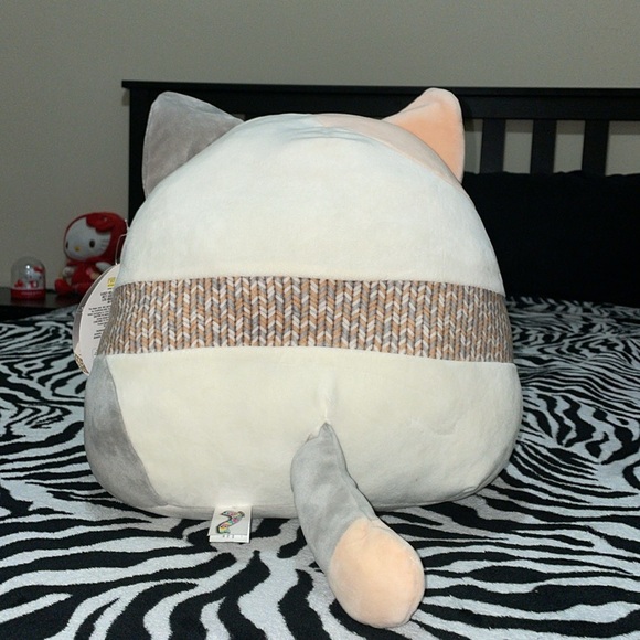 Original squishmallow 12 “ Camette the cat scarf round winter Christmas plush - Picture 9 of 15